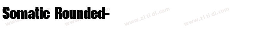 Somatic Rounded字体转换